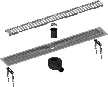 Душевой трап (лоток) Timo Drain Systems DS230107/00 700 вставка lines, хром