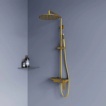 Душевая стойка RGW Shower Panels SP-33G, матовое золото