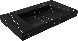 Раковина Armadi Art Flat Nero Marquina 80