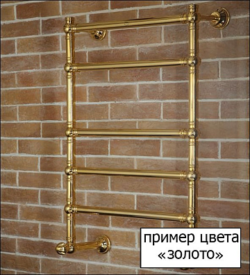 Полотенцесушитель водяной Margaroli Vento 400GO, золото