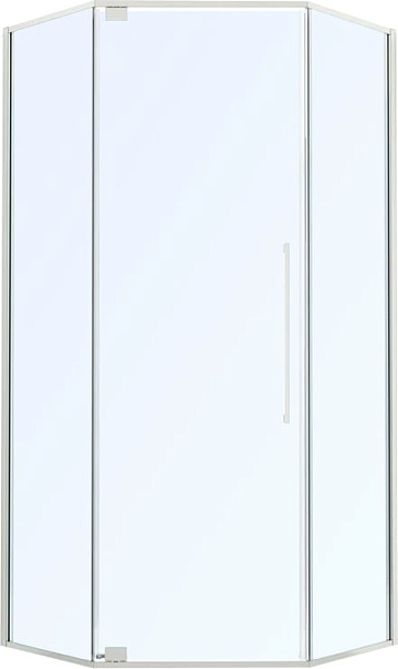 Душевой уголок Black&White Stellar Wind S815 CC 90х90, профиль хром, стекло прозрачное