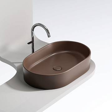 Накладная раковина Ceramicanova Element CN6048MDB темно-коричневая матовая