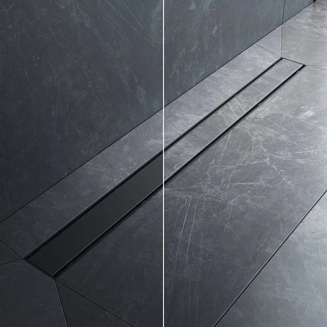 Душевой трап (лоток) AM.PM PrimeFlow Tile 90 см, черный матовый Sancos — Оригинал