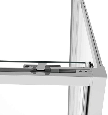 Душевой уголок Vincea Slim Soft VSR-1SS1012CL 120x100, профиль хром, стекло прозрачное