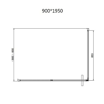 Душевой уголок Vincea Slim VSR-4SLP9010CL 100х90 см, профиль глянцевый хром, стекло прозрачное