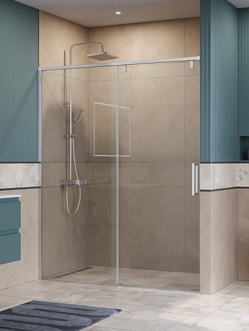 Душевая дверь в нишу BelBagno Soft Close-1 BF-1-150-C-Cr профиль хром