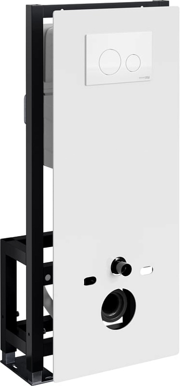 Система инсталляции для унитазов Wasserkraft Glan 66TLT.010.ME.WH.WH02, с кнопкой смыва белой