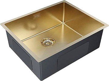 Мойка кухонная Paulmark Next PM215444-BG брашированное золото