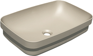 Раковина Kerasan Tribeca 514381 60x38 см, nocciola