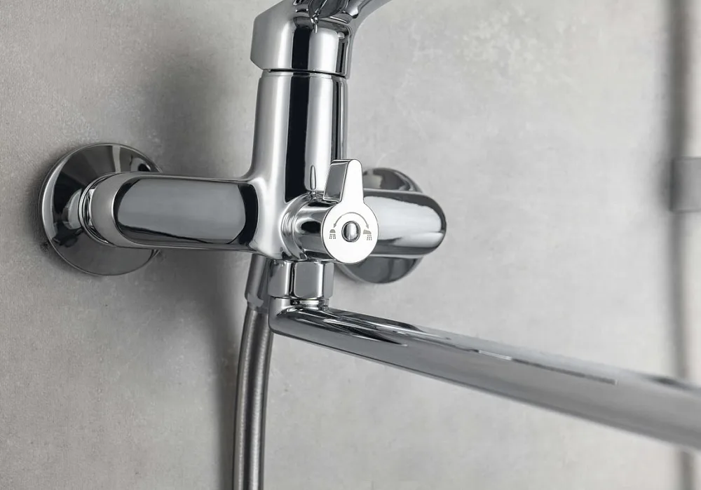 Смеситель для ванны с душем AQUATEK Вега AQ1042CR, хром Sancos — официальный сайт
