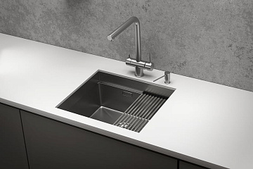 Мойка кухонная Granula Kitchen Space 5045U, сталь сатин