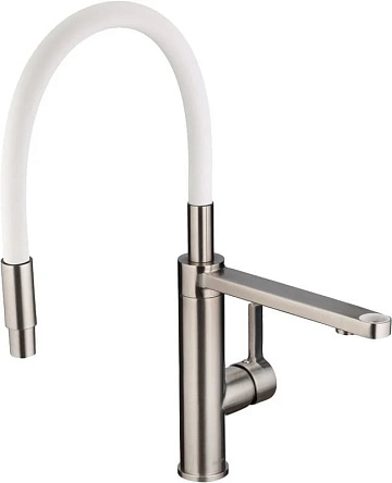 Смеситель для кухни Swedbe Selene Plus 8641 белый, нержавеющая сталь