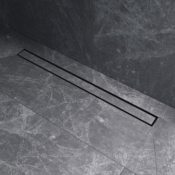 Душевой трап (лоток) AM.PM MasterFlow Tile 90 см, черный матовый