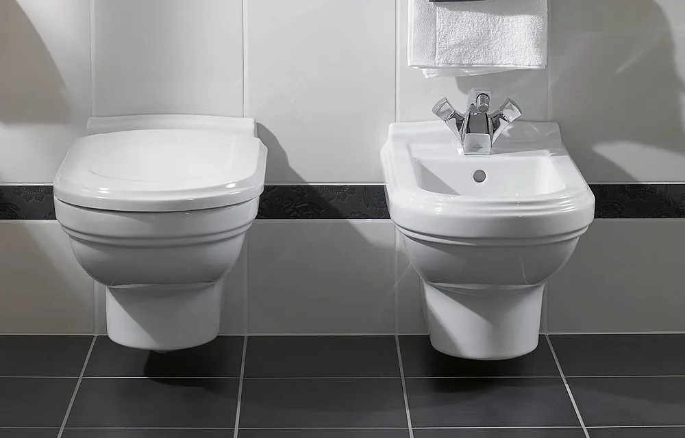 Унитаз подвесной Villeroy & Boch Hommage 6661 B0 R1 Sancos — официальный сайт