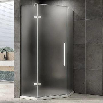Душевой уголок Abber Ewiges Wasser AG05090M 90x90, профиль хром матовый, стекло матовое