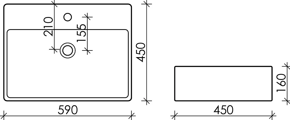 Накладная раковина Ceramicanova Element CN6046 Sancos — официальный сайт