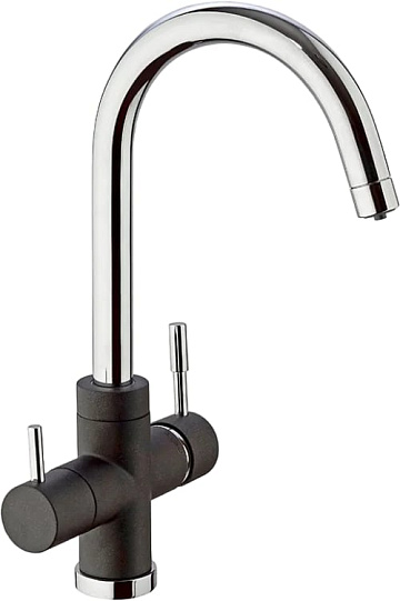 Смеситель для кухни Paini Cox 7844643CR3V11L2KM metallic black
