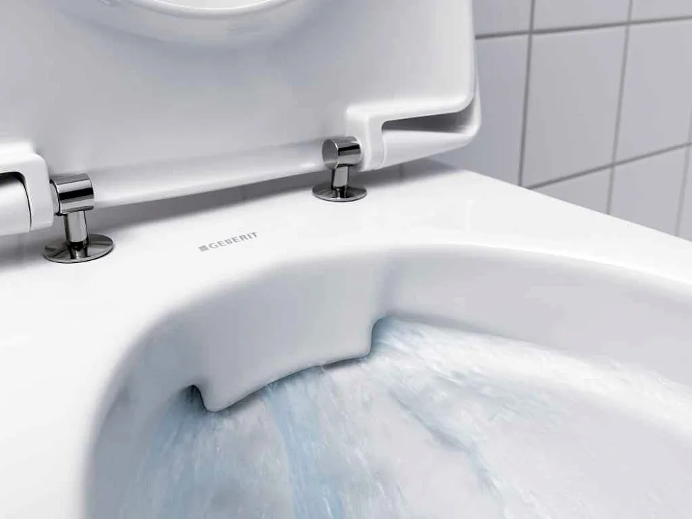 Унитаз подвесной Geberit Smyle Square 500.683.01.1 Sancos — официальный сайт