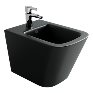 Биде подвесное Ceramicanova Union CN4010MB черный матовый