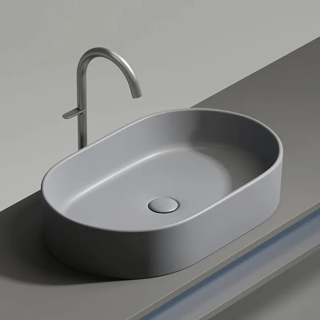 Накладная раковина Ceramicanova Element CN6048MH антрацит матовая Sancos — Оригинал