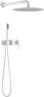 Душевой комплект Timo Saona SX-2349/16SM, С ВНУТРЕННЕЙ ЧАСТЬЮ, матовый белый