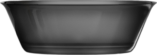 Акриловая ванна Abber Kristall AT9707 Onyx 170x75 см, отдельностоящая, черная, овальная, с донным кл