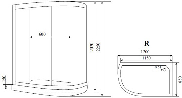Душевая кабина Timo Comfort T-8802RC