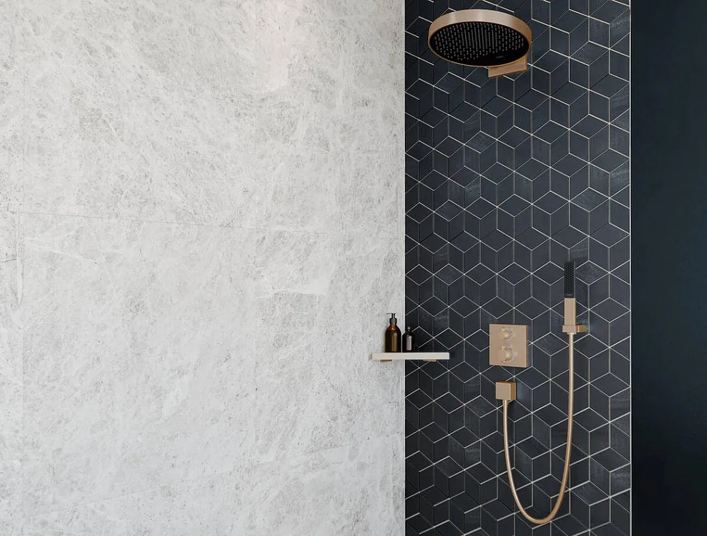 Термостатический смеситель встраиваемый Hansgrohe Ecostat Square 15714140, для душа, шлифованная бро Sancos — официальный сайт