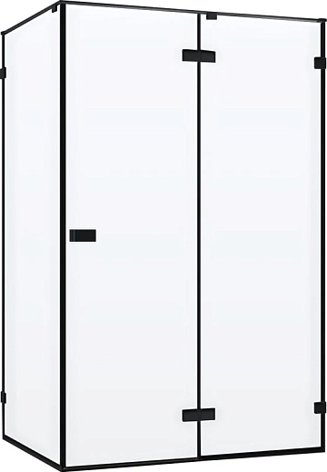 Душевой уголок Cezares Bellagio BELLAGIO-AH-1-120/90-C-NERO 120х90, черный