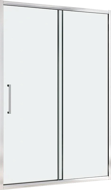 Душевая дверь в нишу Abber Schwarzer Diamant AG30170H 170 см, профиль хром, стекло прозрачное