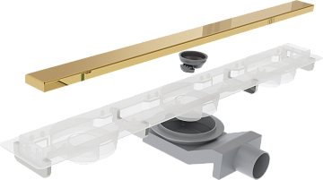 Душевой трап (лоток) Plumberia Selection PSM Modular 60 см, золото 24К