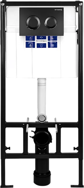 Кнопка смыва BETTOSERB Sava Fix Slim Sitnica 40006467 черный матовый Sancos — Оригинал
