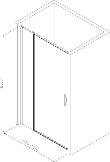Душевая дверь в нишу Allen Brau Priority 3.31009.BBA 120