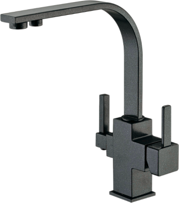 Смеситель для кухни Zorg Sanitary ZR 332 YF черный металлик