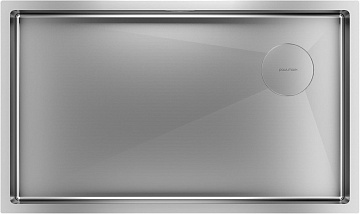 Мойка кухонная Paulmark Next-Skew PM887444-BS брашированная сталь