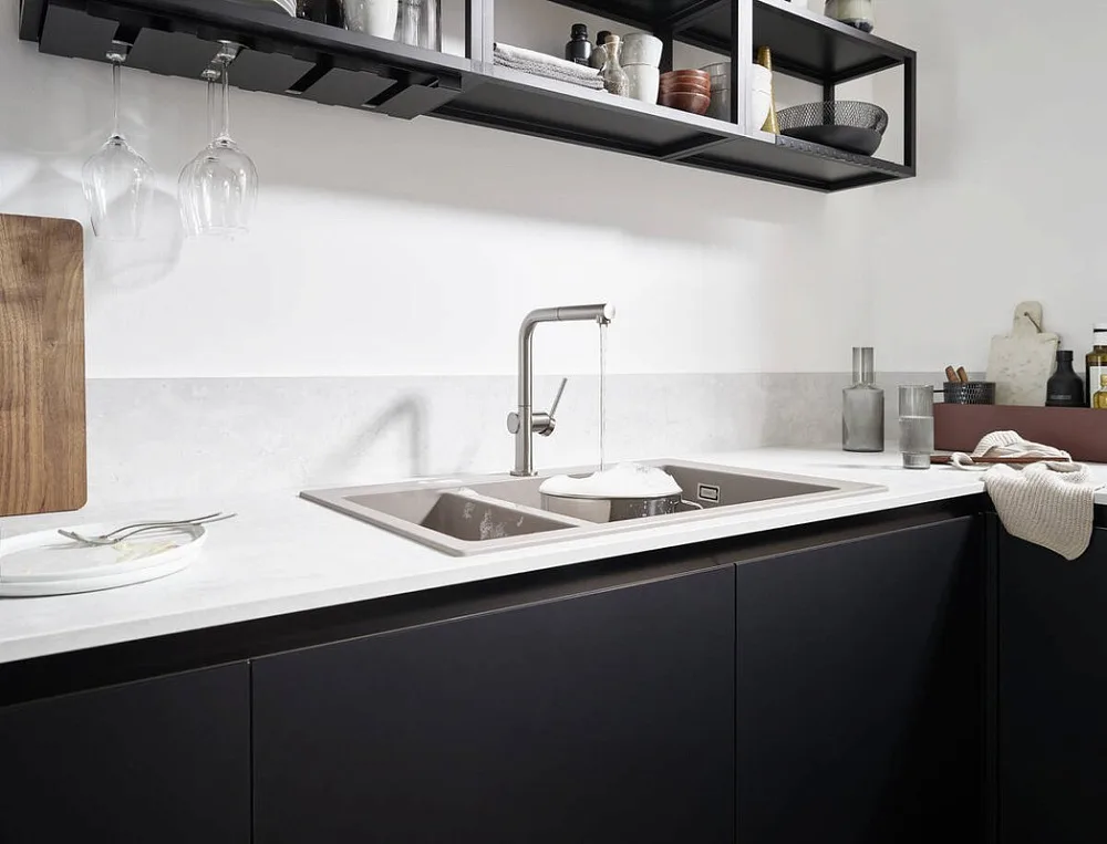Смеситель для кухни Hansgrohe Talis M54 72808800 сталь Sancos — официальный сайт