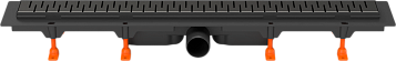 Душевой трап (лоток) MCH Chudej Medium CH850/50MC 85 см, матовый черный