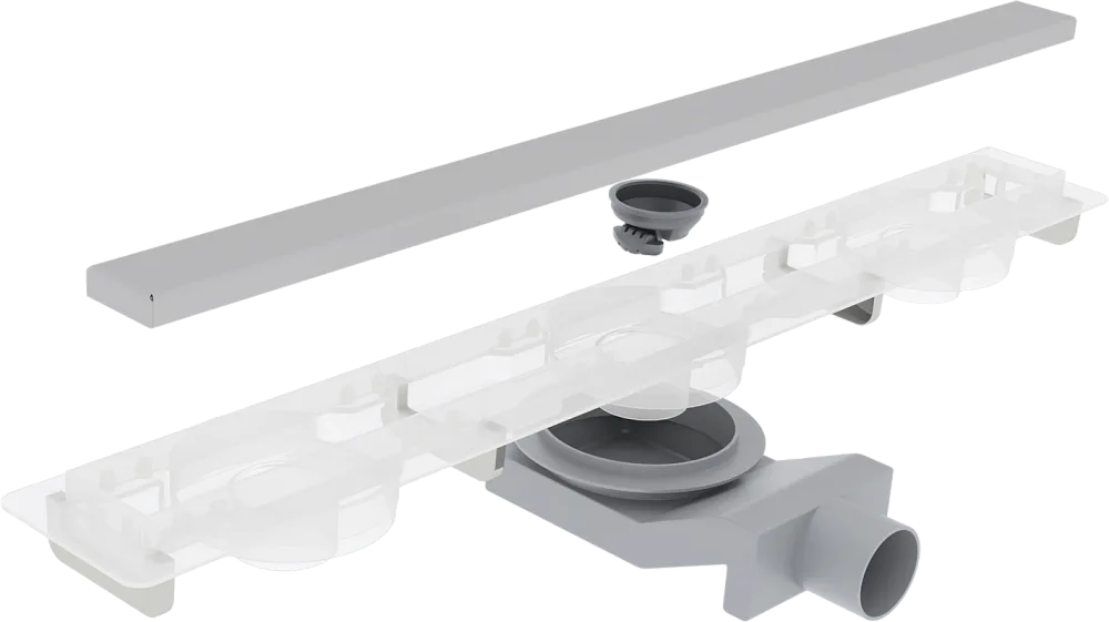 Душевой трап (лоток) Plumberia Selection PSM Modular 50 см, нержавеющая сталь матовая Sancos — официальный сайт