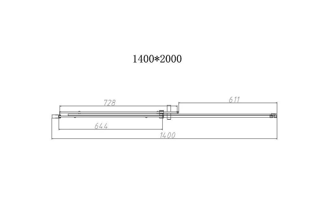 Душевая дверь в нишу Vincea Dice VDS-4D140CLGM 140 см, профиль вороненая сталь, стекло прозрачное Sancos — официальный сайт