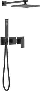 Душевой комплект Timo Selene SX-2169/03SM, С ВНУТРЕННЕЙ ЧАСТЬЮ, черный