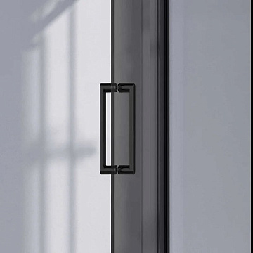 Душевой уголок Vincea Como-N VSR-4CN9014CGB 140х90, профиль матовый черный, стекло тонированное серо