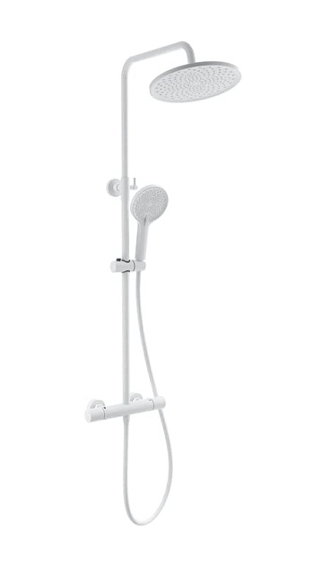 Душевая стойка Wonzon & Woghand INN 1 WW-B3013-T1-MW, матовая белая