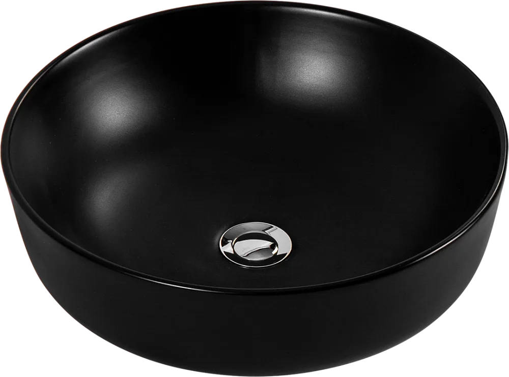 Накладная раковина AQUATEK Европа AQ5558-MB матовая черная Sancos — официальный сайт