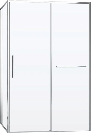 Душевой уголок Vincea Slim Soft VSR-1SS1010CL 100x100, профиль хром, стекло прозрачное