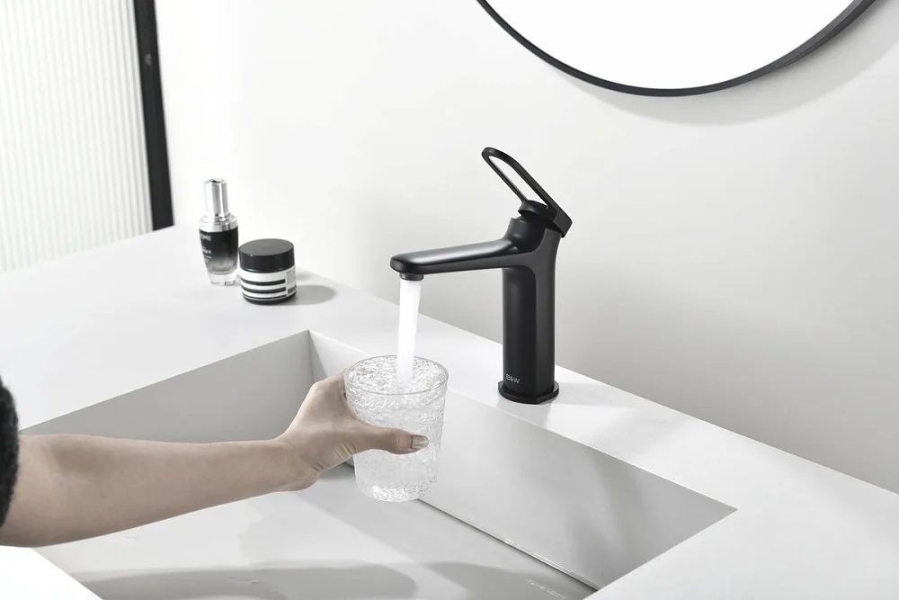Смеситель для раковины Black&White Gravity 7109MB matt black Sancos — официальный сайт