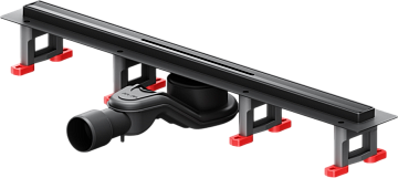 Душевой трап (лоток) AM.PM MasterFlow Slim line 60 см, черный матовый