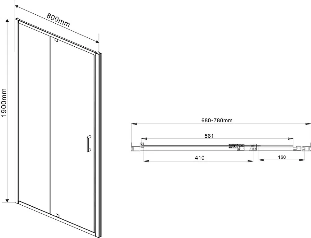 Душевой уголок Vincea Intra VSR-1I708090CL 80x90 см, профиль хром, стекло прозрачное Sancos — официальный сайт