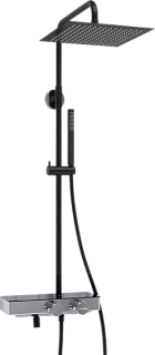 Душевая стойка Wasserkraft Abens 2000 A114.162.217.CB Thermo, с термостатом, черная