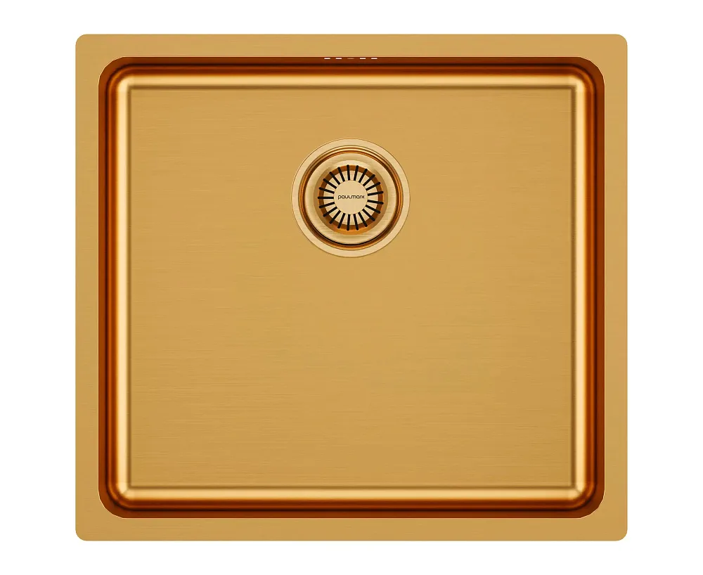 Мойка кухонная Paulmark Vista PM304844-BG, брашированное золото Sancos — официальный сайт