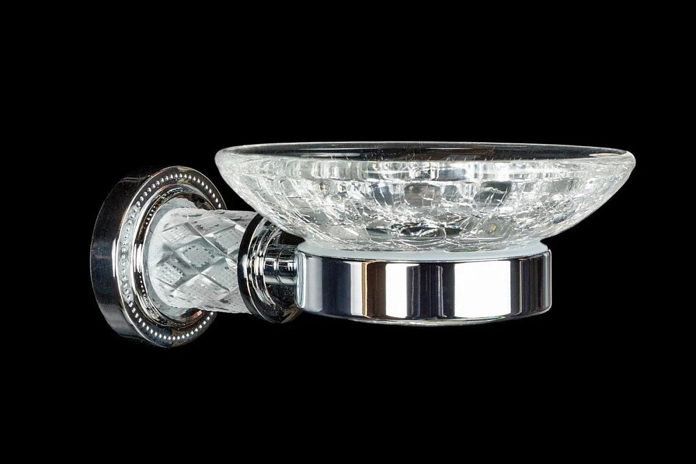 Мыльница Boheme Murano Cristal 10903-CRST-СH хром